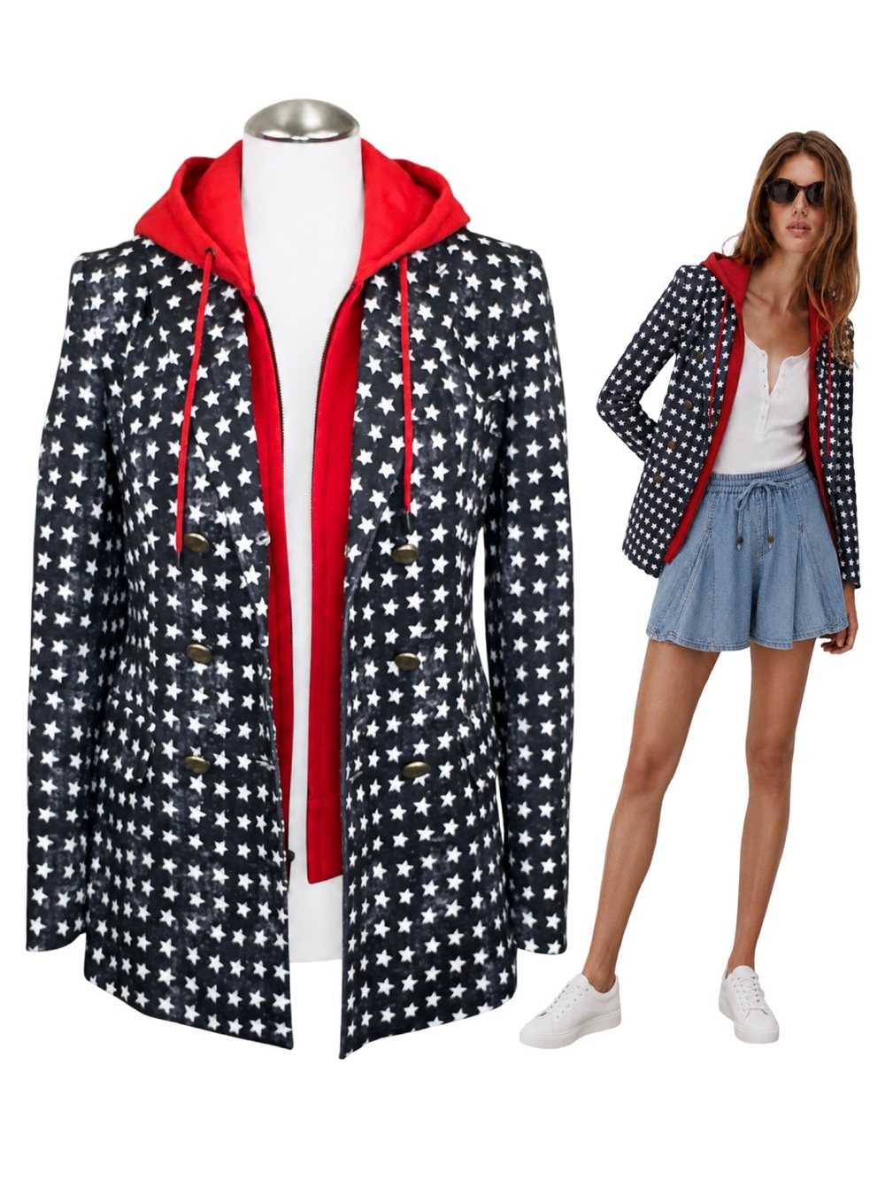Dickey Blazer Jacket (US 6) Modified for Veronica Beard & BRUNNE Dickeys